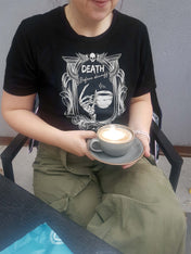DEATH BEFORE DECAFF t-shirt