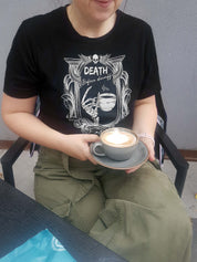 DEATH BEFORE DECAFF t-shirt