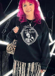 WEARS BLACK, LOVES COFFEE, AVOIDS PEOPLE sweatshirt