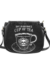 BLACK CROSSBODY SADDLE BAG | THEBLACKWARDROBE.COM.