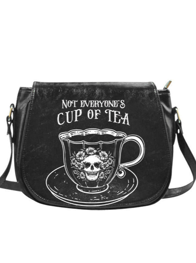 BLACK CROSSBODY SADDLE BAG | THEBLACKWARDROBE.COM.