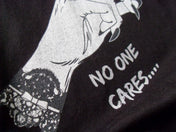 (V-NECK) SHHH...NO ONE CARES t-shirt