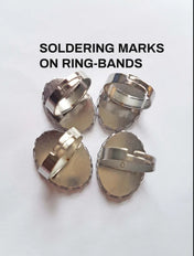 SILVER CAT CAMEO RING