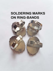 SILVER RAVEN CAMEO RING