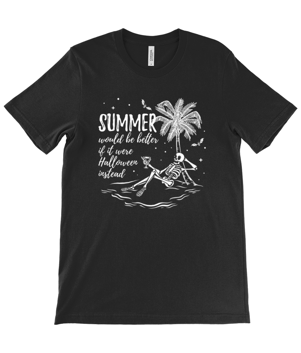 SUMMER WOULD BE BETTER IF IT WERE HALLOWEEN t-shirt | THEBLACKWARDROBE.COM.