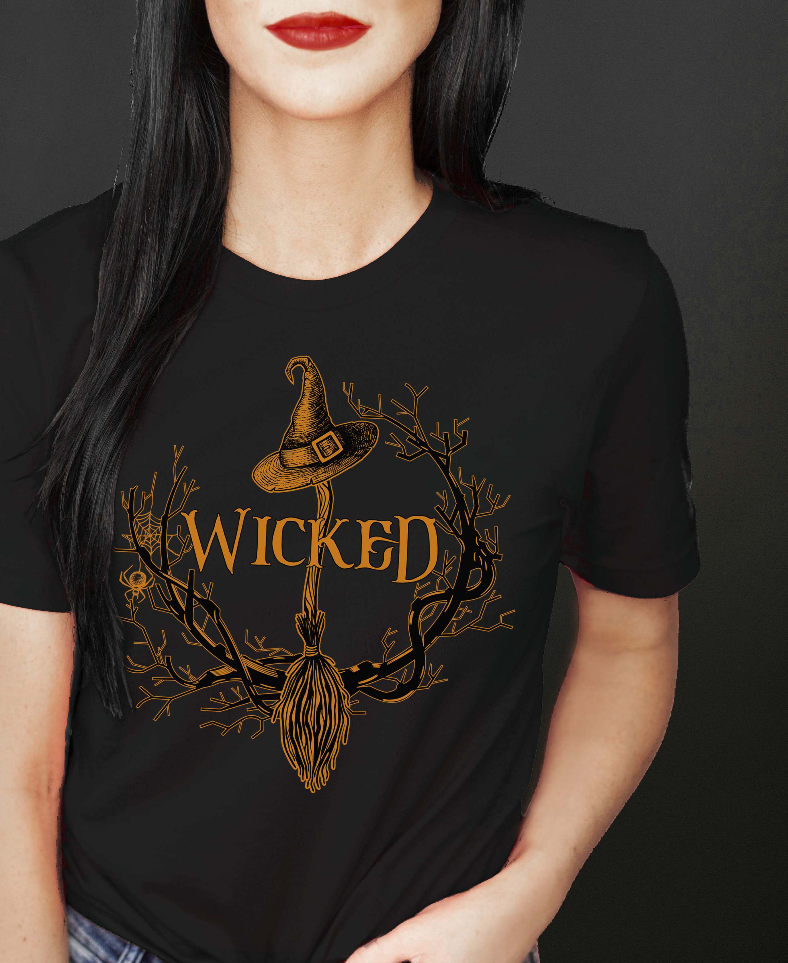 WICKED - witchy halloween t-shirt | THEBLACKWARDROBE.COM.