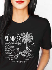 SUMMER WOULD BE BETTER IF IT WERE HALLOWEEN t-shirt | THEBLACKWARDROBE.COM.