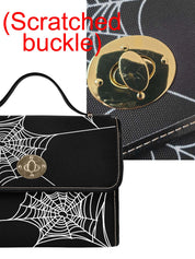 BLACK CROSSBODY FLAP BAG