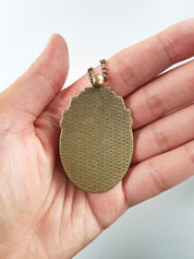 OUIJA PLANCHETTE CAMEO NECKLACE | THEBLACKWARDROBE.COM.