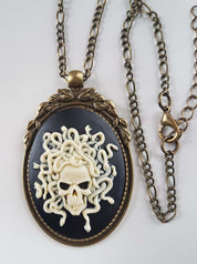 MEDUSA SKULL CAMEO NECKLACE | THEBLACKWARDROBE.COM.