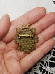 GOTHIC RAVEN CAMEO MINI-BROOCH | THEBLACKWARDROBE.COM.