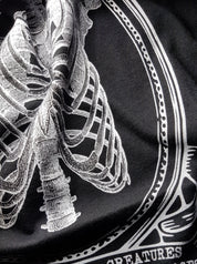 VICTORIAN RIBCAGE - alternative halloween goth graphic t-shirt | THEBLACKWARDROBE.COM.