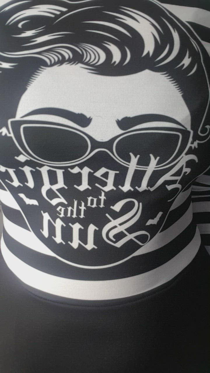 ALLERGIC TO THE SUN STRIPED DRESS