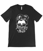 ALLERGIC TO THE SUN - retro Goth graphic t-shirt | THEBLACKWARDROBE.COM.