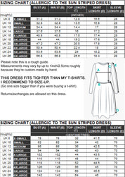 ALLERGIC TO THE SUN STRIPED DRESS - handmade to order | THEBLACKWARDROBE.COM.