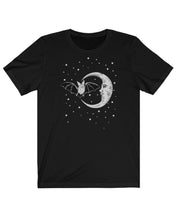 BAT AND MOON - creepy cute celestial vintage graphic t-shirt | THEBLACKWARDROBE.COM.