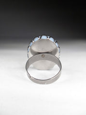 SILVER CAT CAMEO RING | THEBLACKWARDROBE.COM.