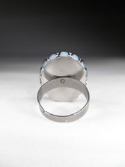SILVER CAT CAMEO RING | THEBLACKWARDROBE.COM.