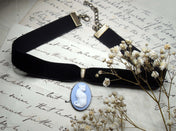 CAT CAMEO CHOKER | THEBLACKWARDROBE.COM.