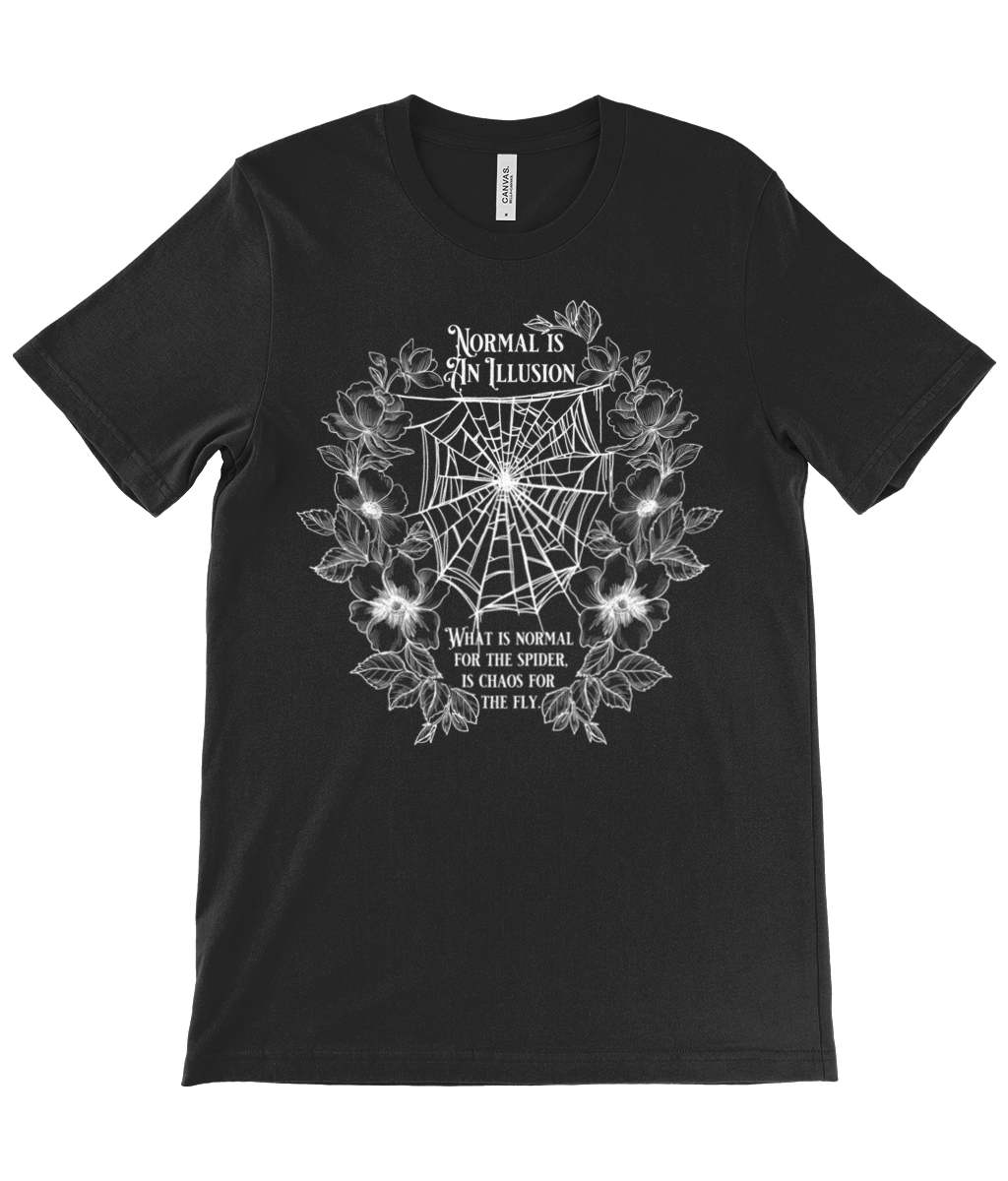 NORMAL IS AN ILLUSION - Vintage style Goth t-shirt | THEBLACKWARDROBE.COM.
