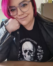 MEMENTO MORI SKULL - macabre Goth t-shirt | THEBLACKWARDROBE.COM.