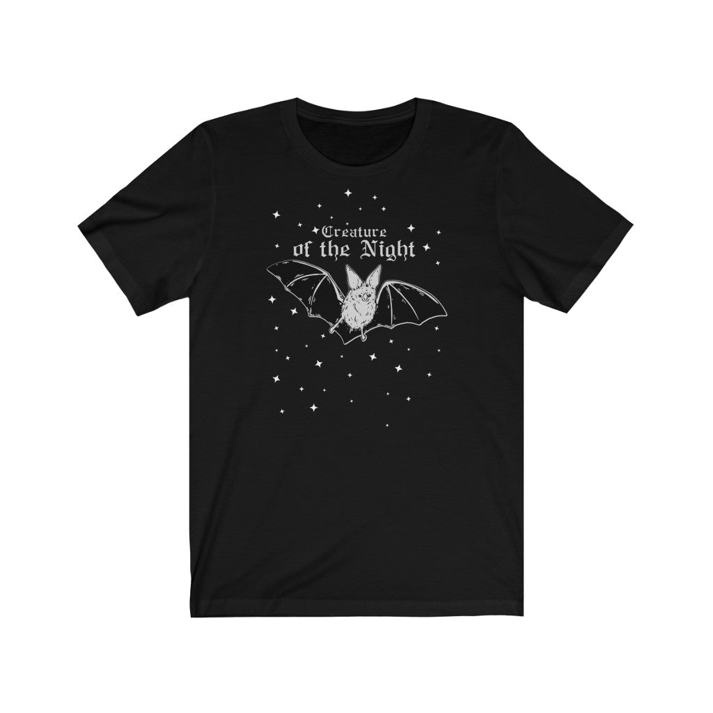 CREATURE OF THE NIGHT - creepy cute bat graphic t-shirt | THEBLACKWARDROBE.COM.