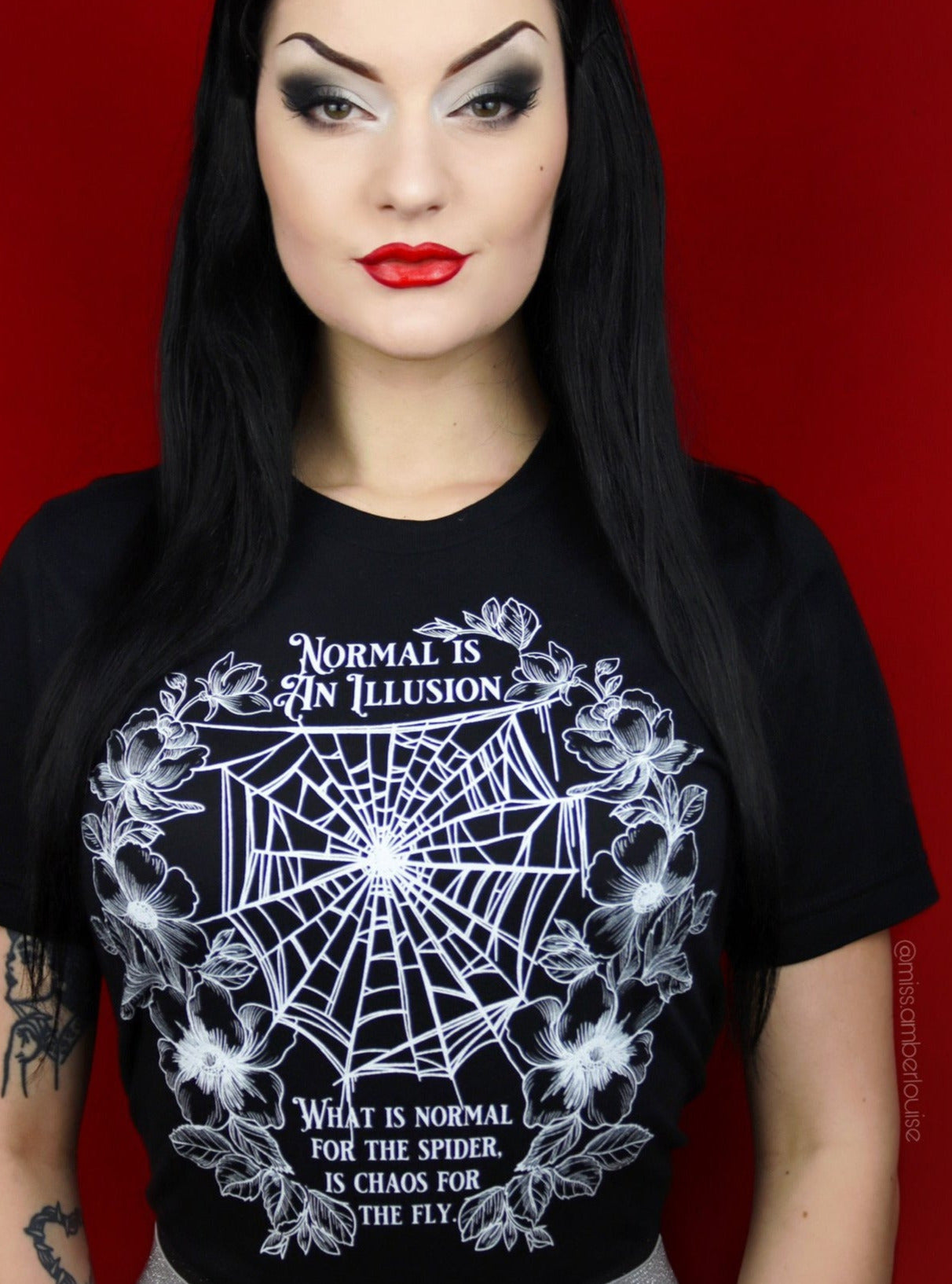 NORMAL IS AN ILLUSION - Vintage style Goth t-shirt | THEBLACKWARDROBE.COM.