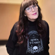 IN MEMORY OF WHEN I CARED sweatshirt | THEBLACKWARDROBE.COM.