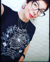 NORMAL IS AN ILLUSION - Morticia Addams quote t-shirt | THEBLACKWARDROBE.COM.